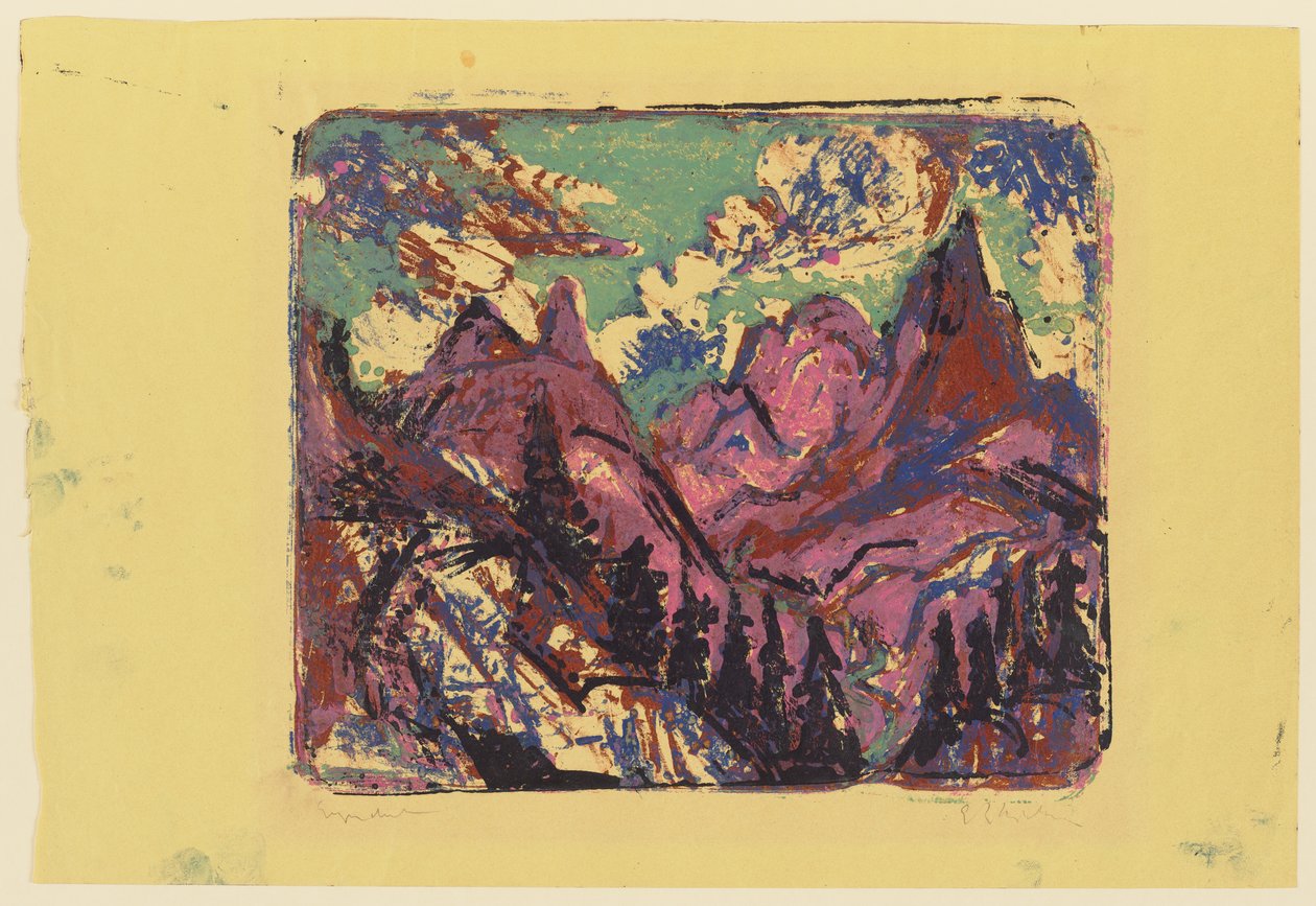 Berge od Ernst Ludwig Kirchner