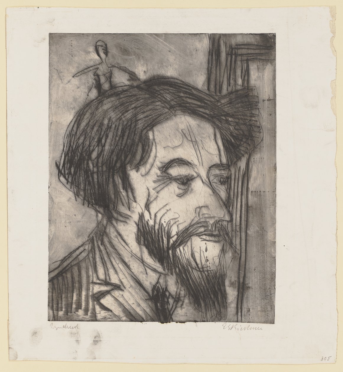 Portrét profesora Enrica Padua od Ernst Ludwig Kirchner