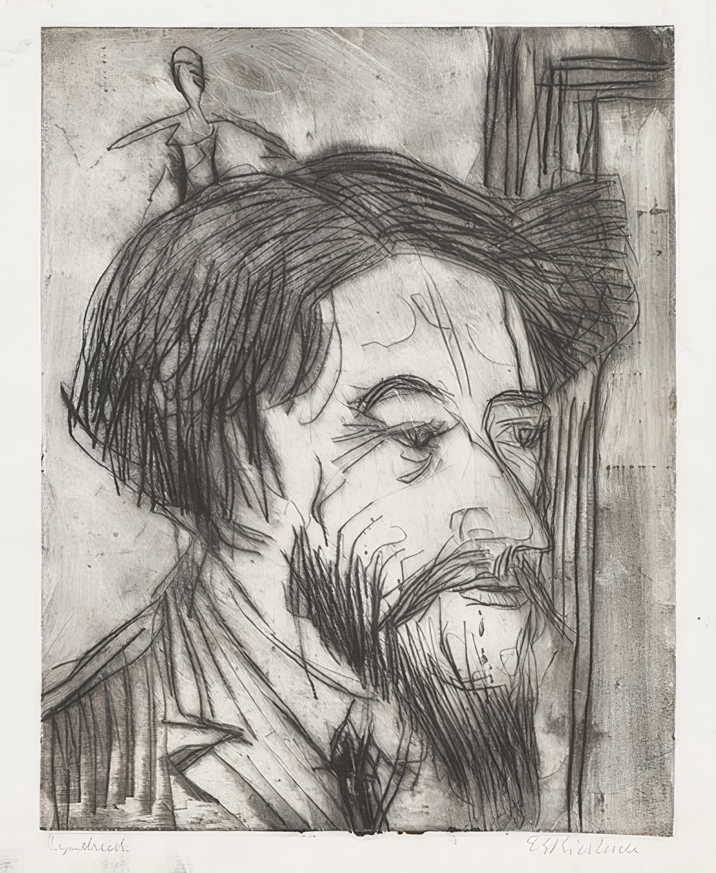 Portrét profesora Enrica Padovy. 1923 od Ernst Ludwig Kirchner