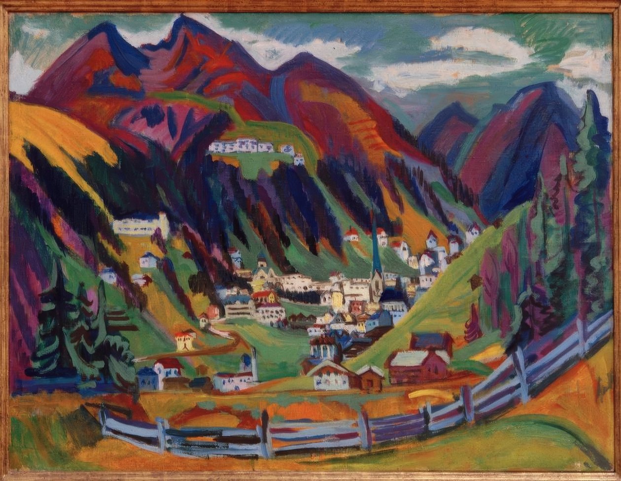Pohled na Davos od Ernst Ludwig Kirchner
