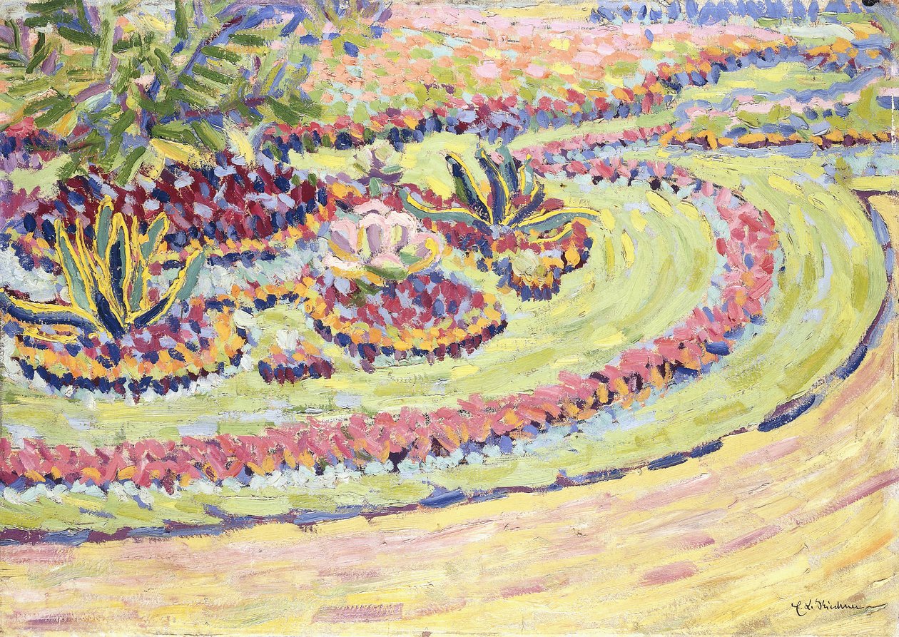 Blumbenbeete, 1906 od Ernst Ludwig Kirchner