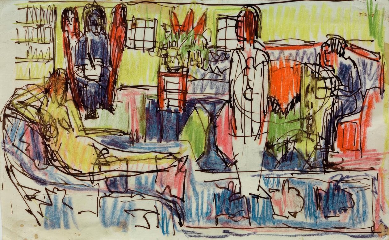 Moderní bohém od Ernst Ludwig Kirchner