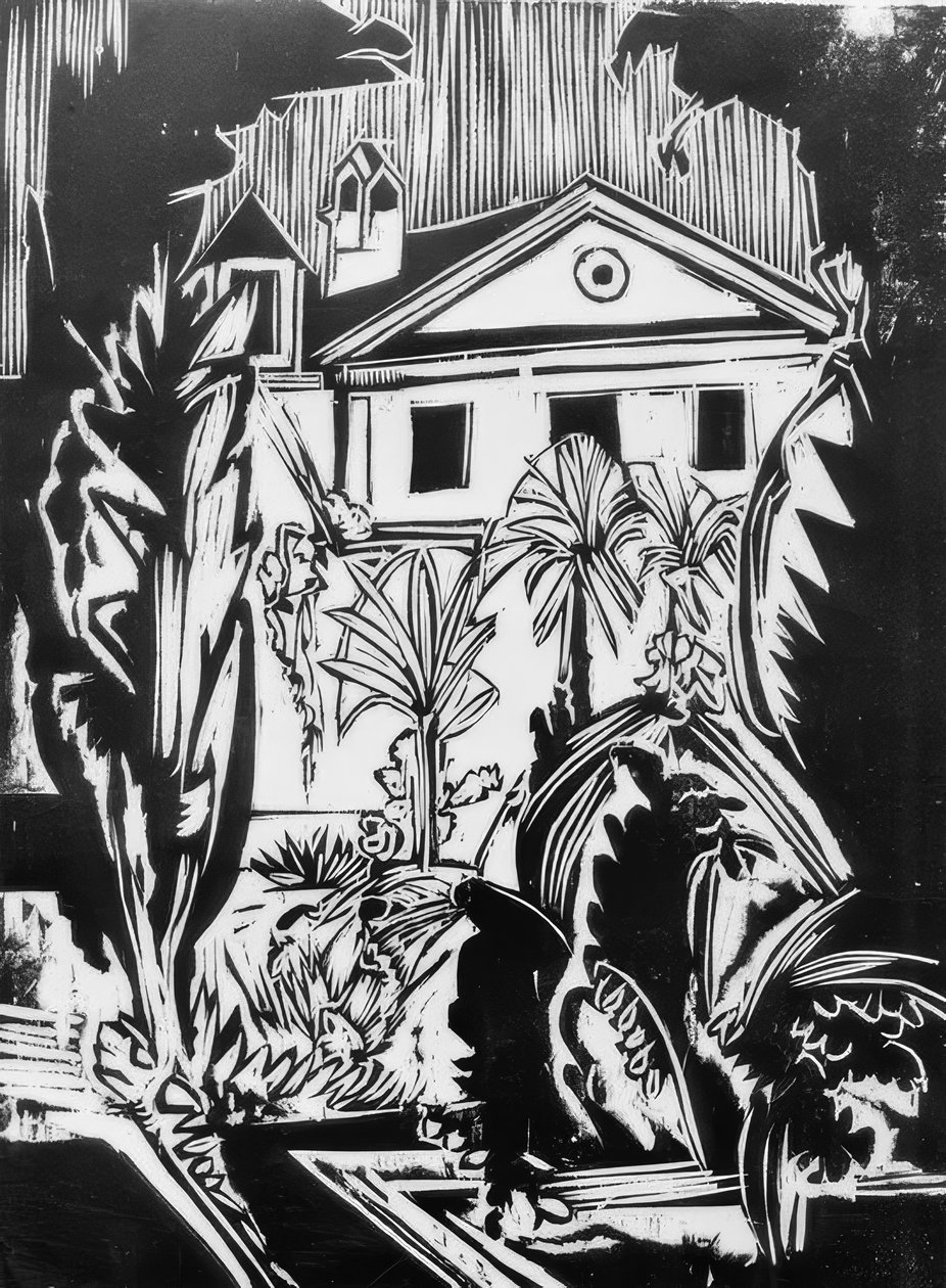 Botanická zahrada (Jena) od Ernst Ludwig Kirchner