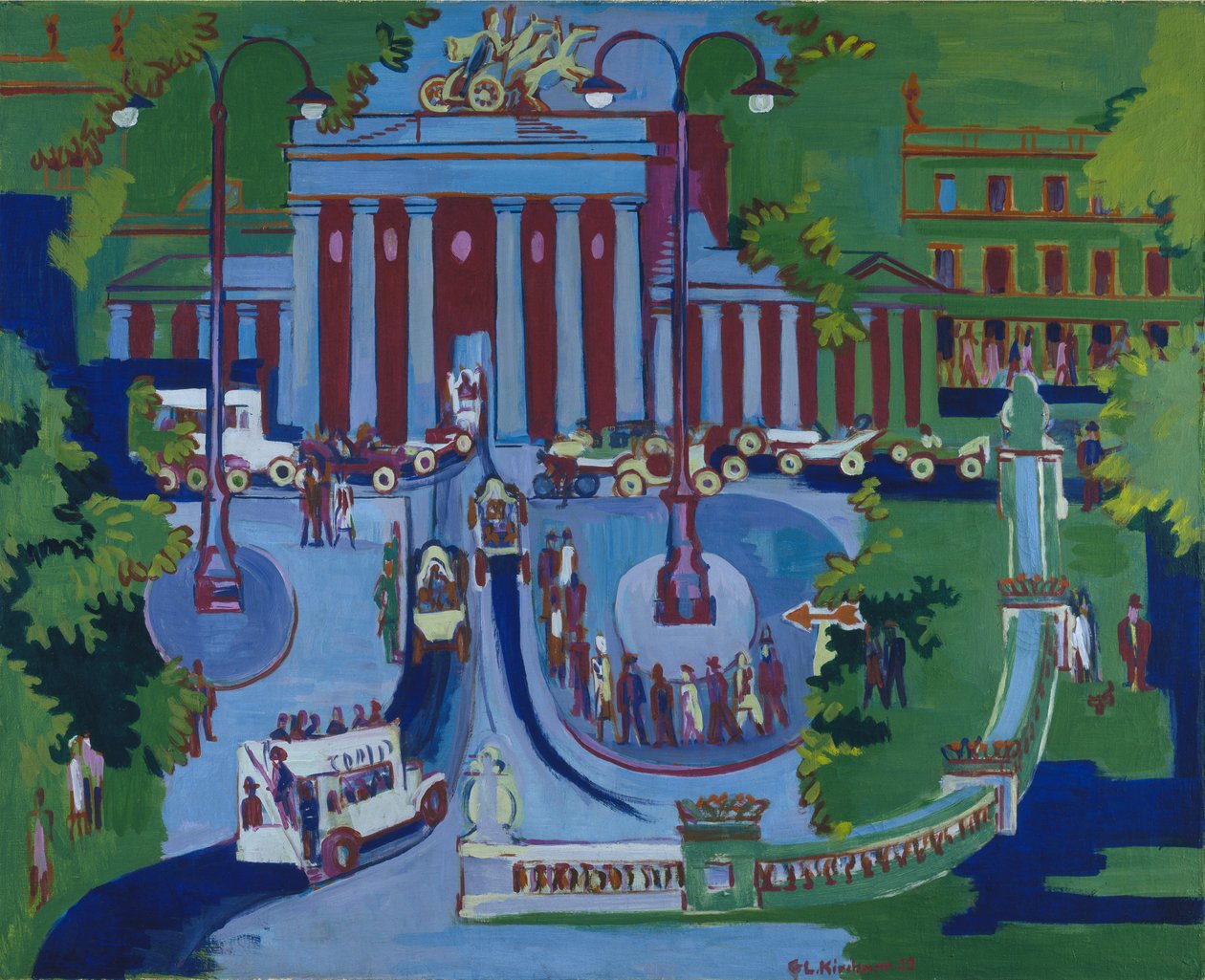 Braniborská brána od Ernst Ludwig Kirchner