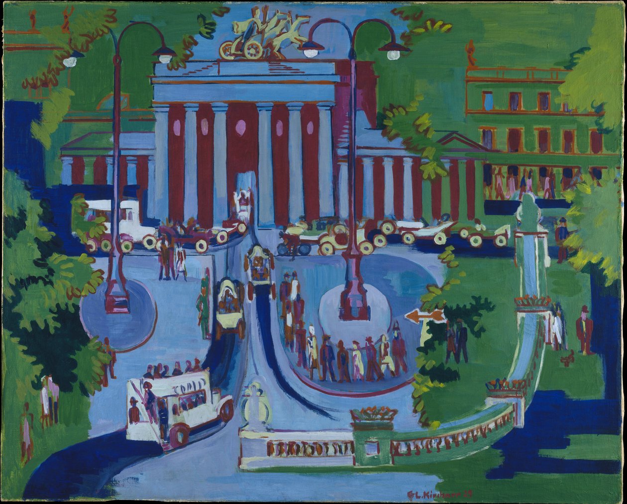 Brandenburská brána od Ernst Ludwig Kirchner