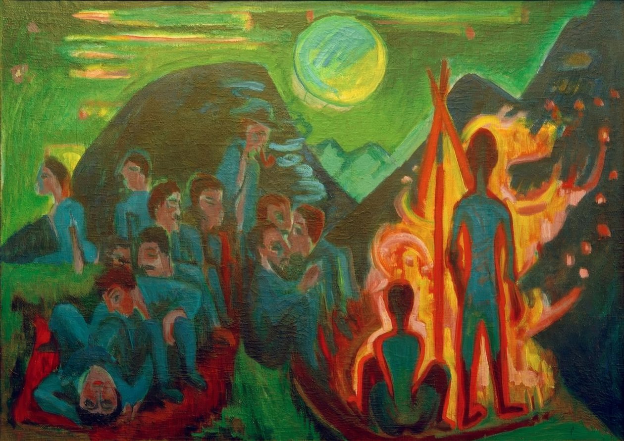 Federální oheň od Ernst Ludwig Kirchner