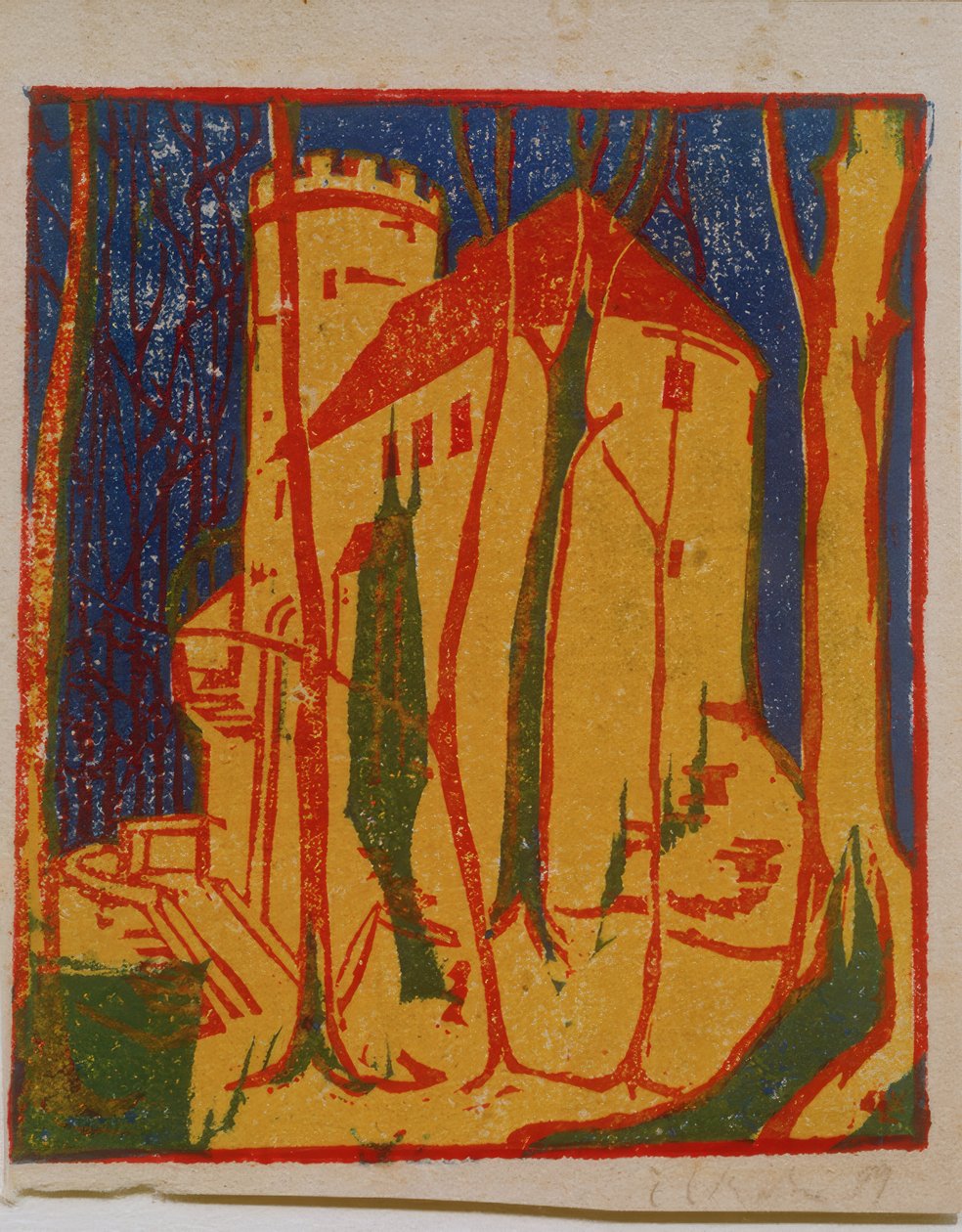 hrad Rabenstein od Ernst Ludwig Kirchner