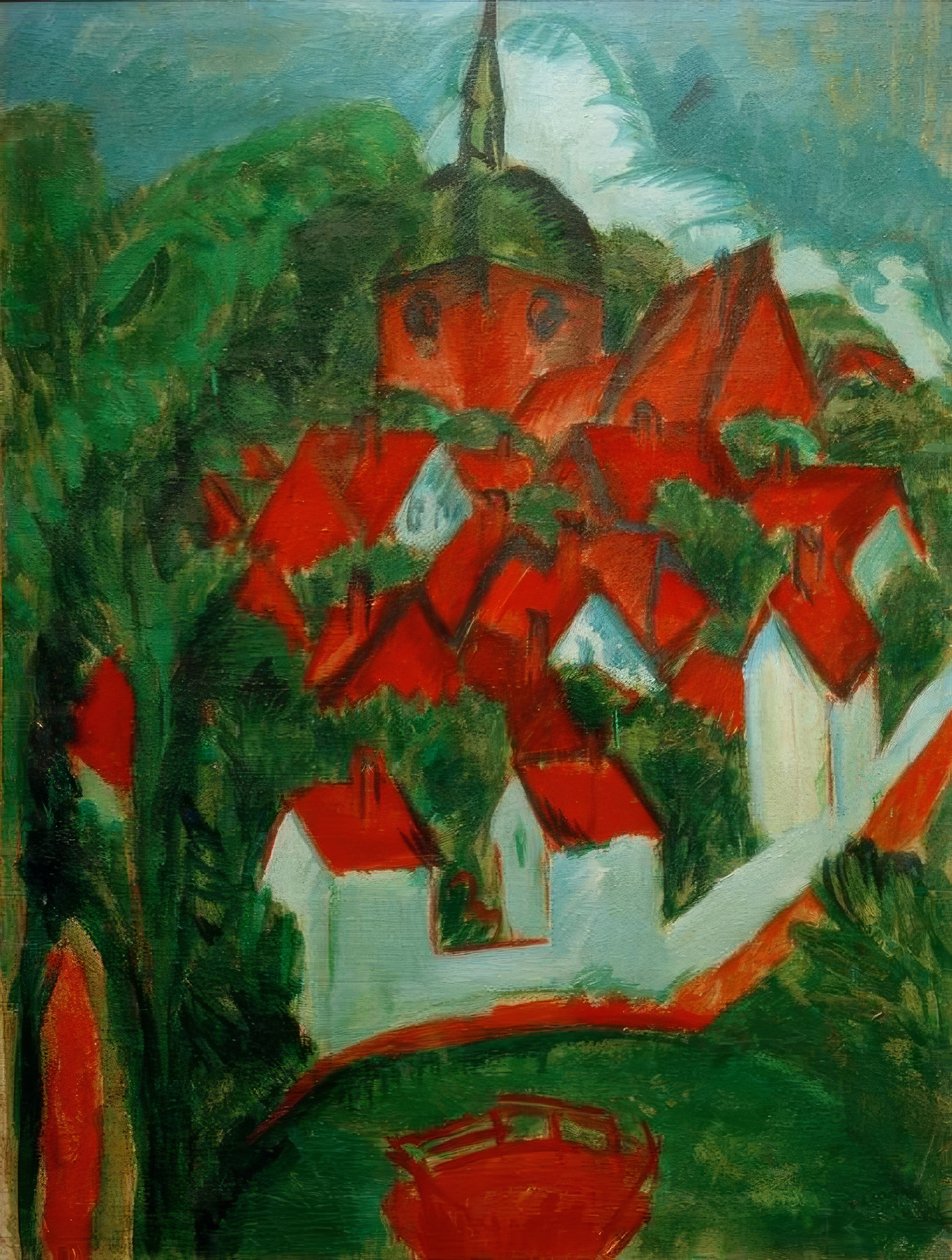 Hrad na Fehmarnu od Ernst Ludwig Kirchner