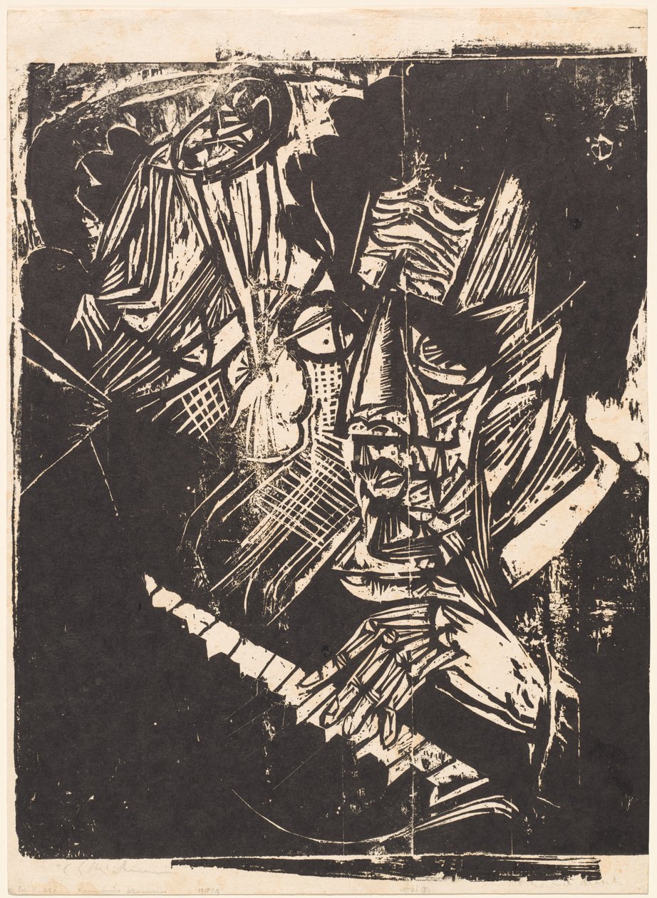 Skladatel Klemperer od Ernst Ludwig Kirchner