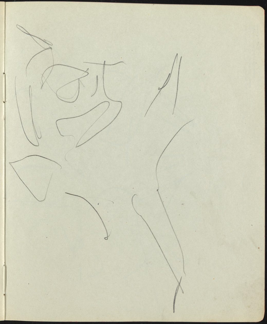 Tanečníci a umělci (stránka ze skicáře) od Ernst Ludwig Kirchner