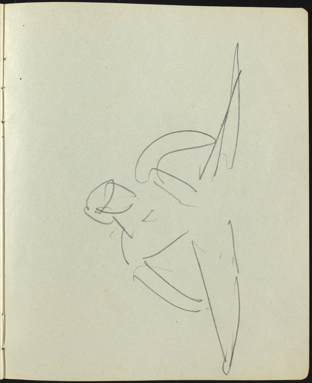 Tanečníci a umělci (stránka ze skicáře) od Ernst Ludwig Kirchner