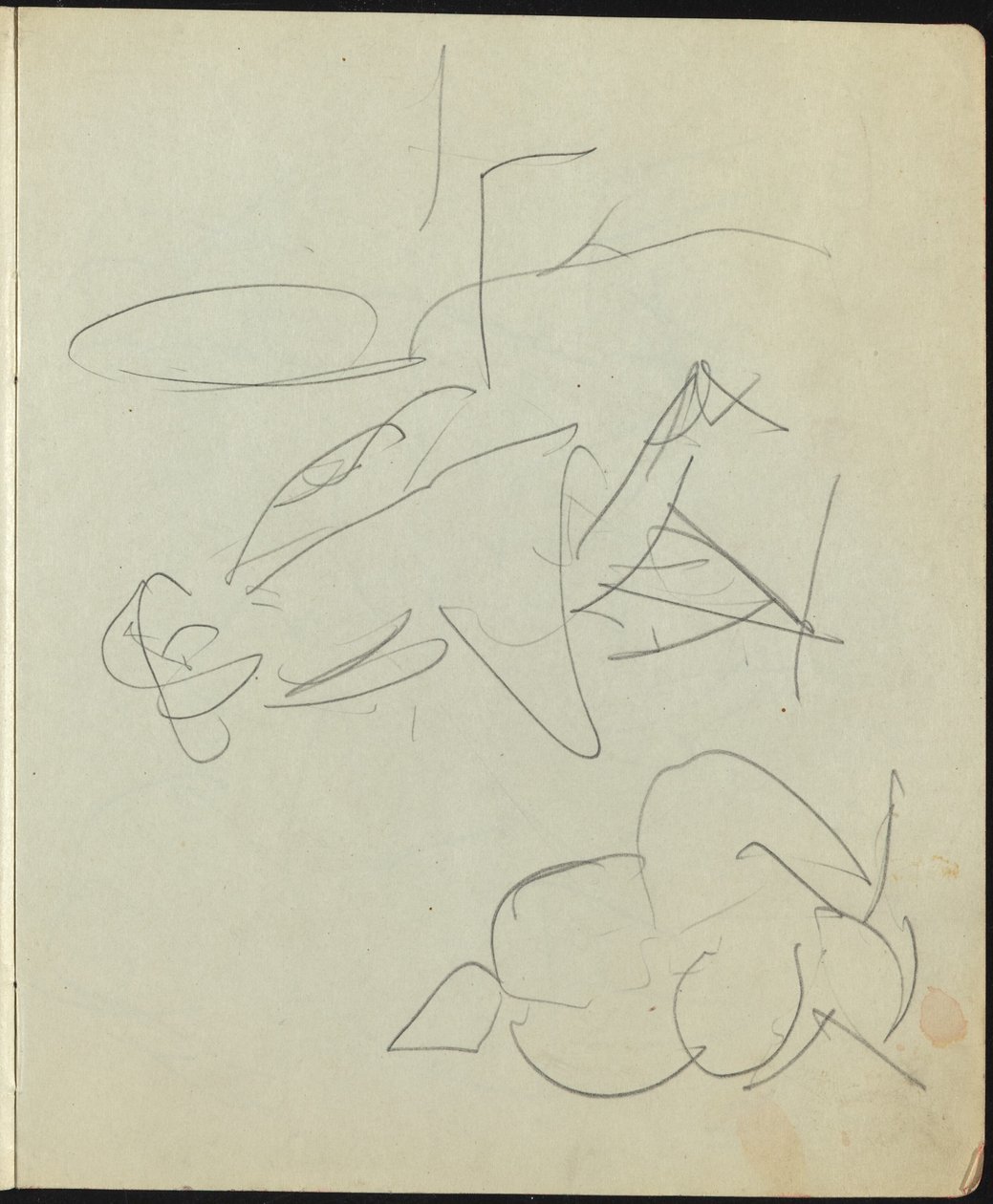 Tanečníci a umělci (stránka ze skicáře) od Ernst Ludwig Kirchner