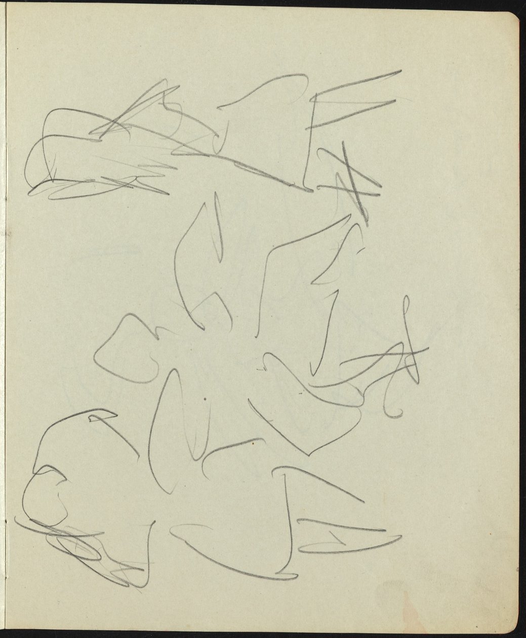 Tanečníci a umělci (stránka ze skicáře) od Ernst Ludwig Kirchner