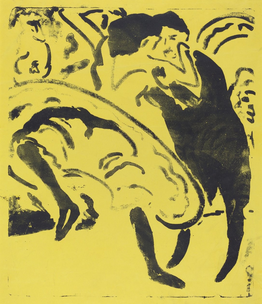 Taneční pár od Ernst Ludwig Kirchner