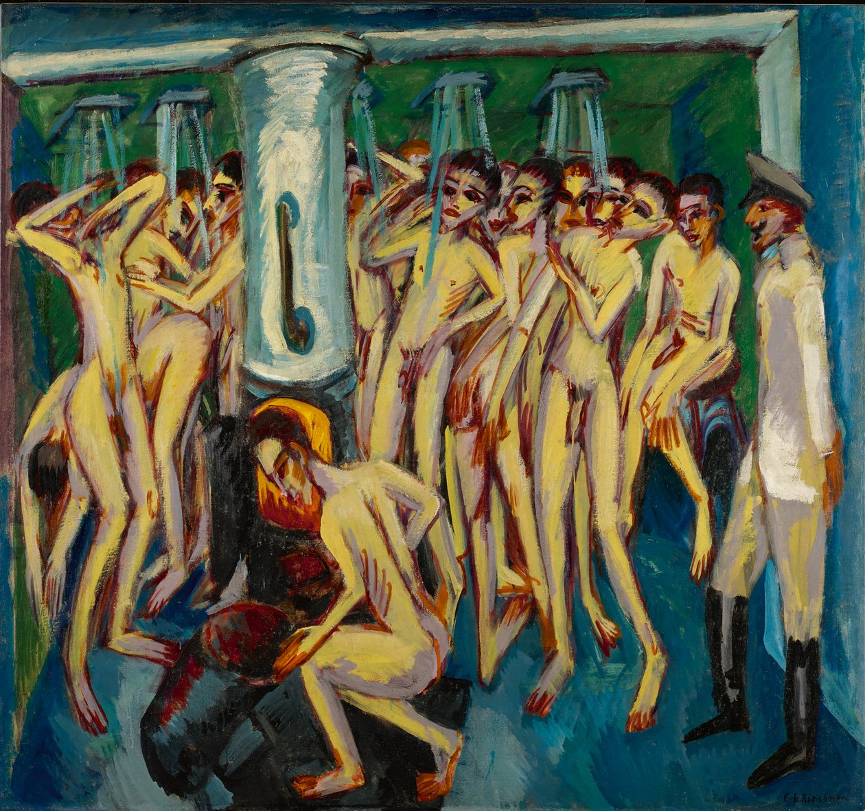 Dělostřelci vojáků, 1915. od Ernst Ludwig Kirchner