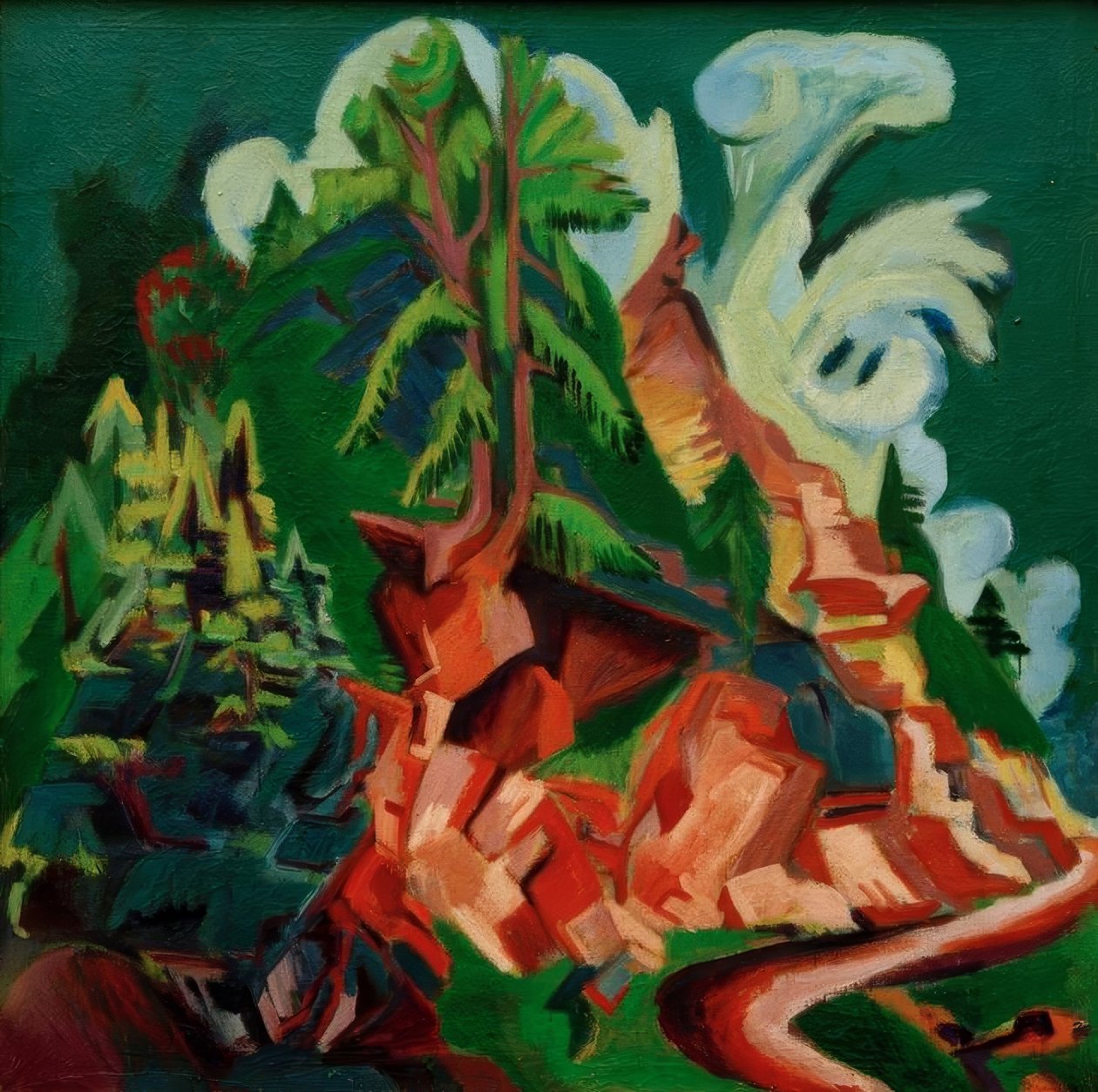 Hora. Cesta do Stafelu od Ernst Ludwig Kirchner