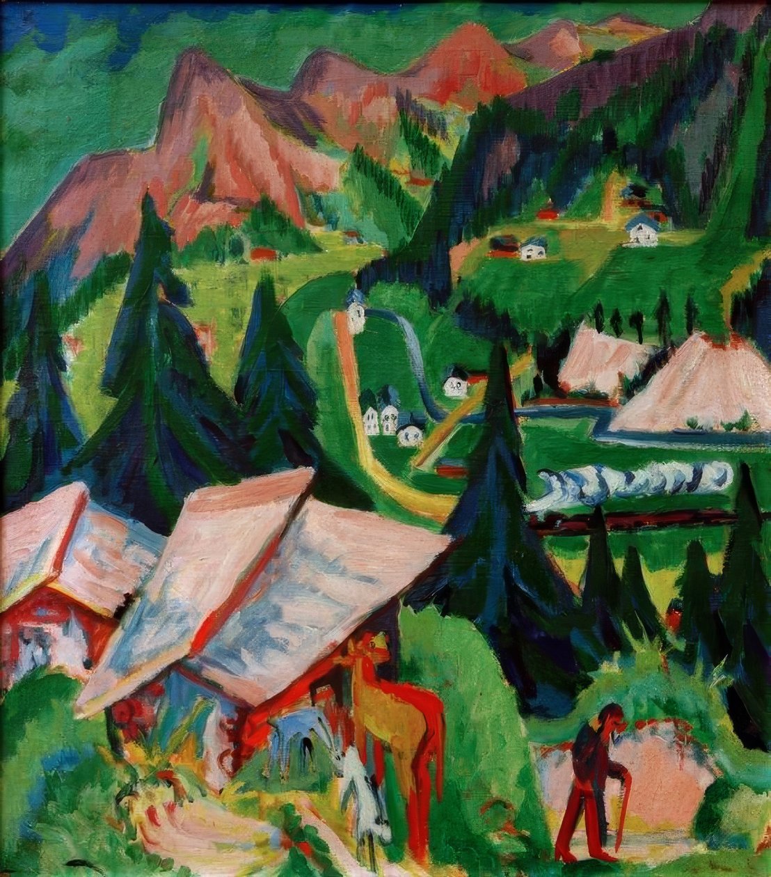 Junkerboden od stafelu od Ernst Ludwig Kirchner