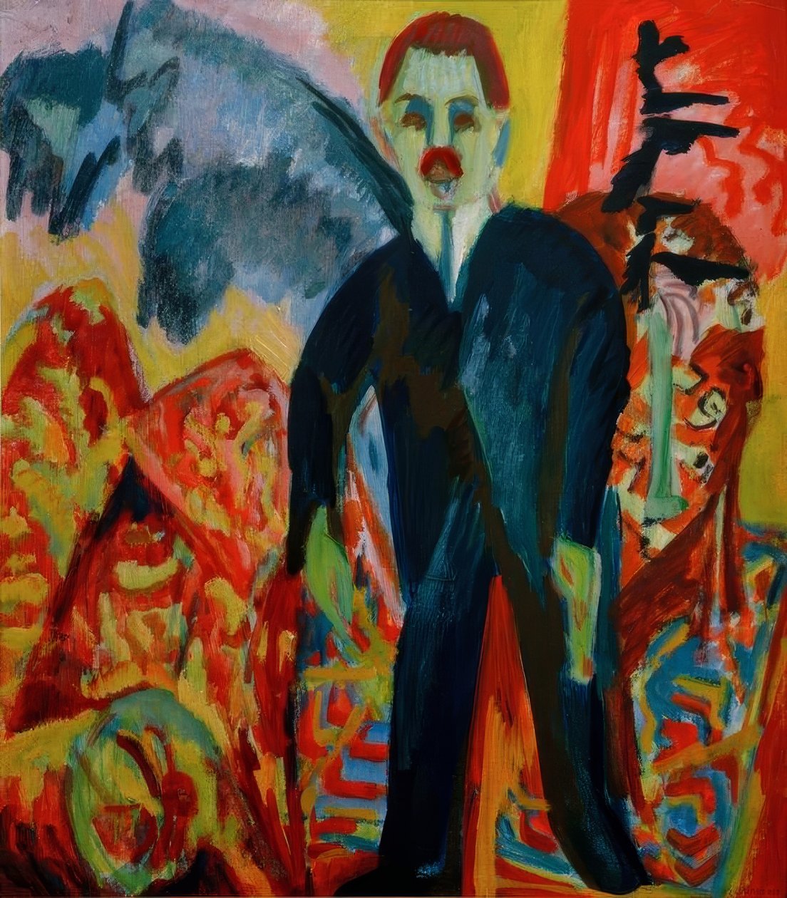 Zdravotní sestra od Ernst Ludwig Kirchner