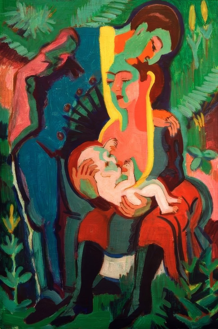 Rodina od Ernst Ludwig Kirchner