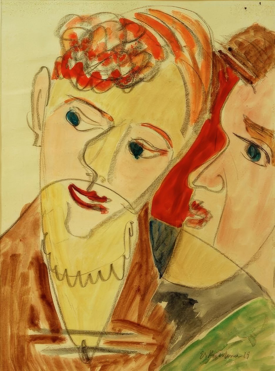 Hembusse (milenci H.) od Ernst Ludwig Kirchner