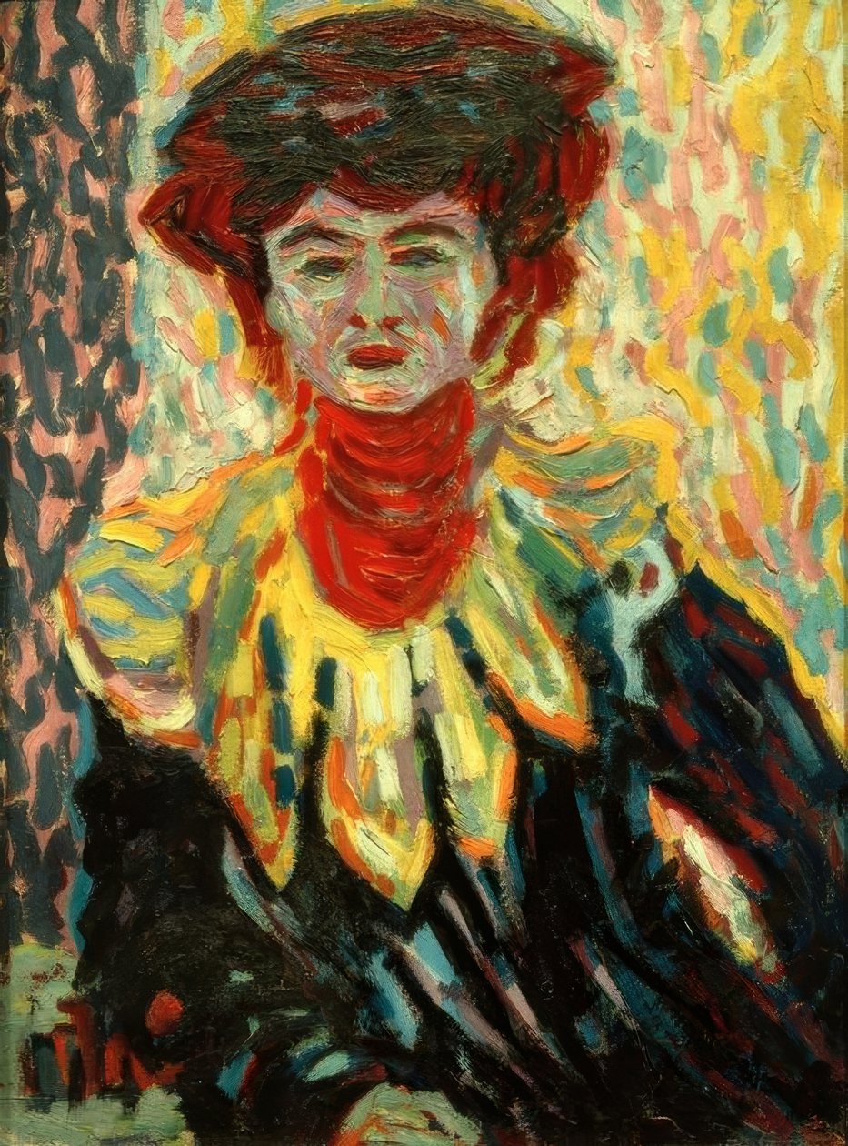 Doris s nákrčníkem od Ernst Ludwig Kirchner