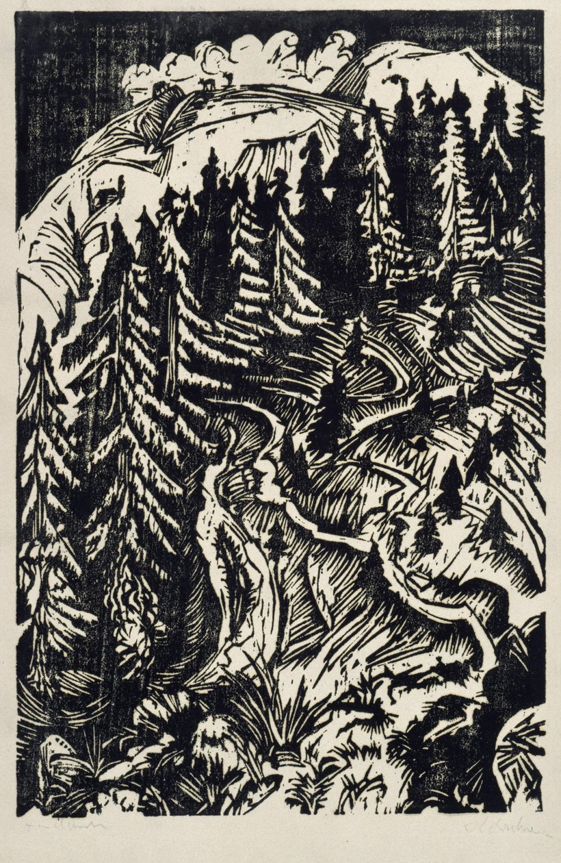 Tři cesty od Ernst Ludwig Kirchner