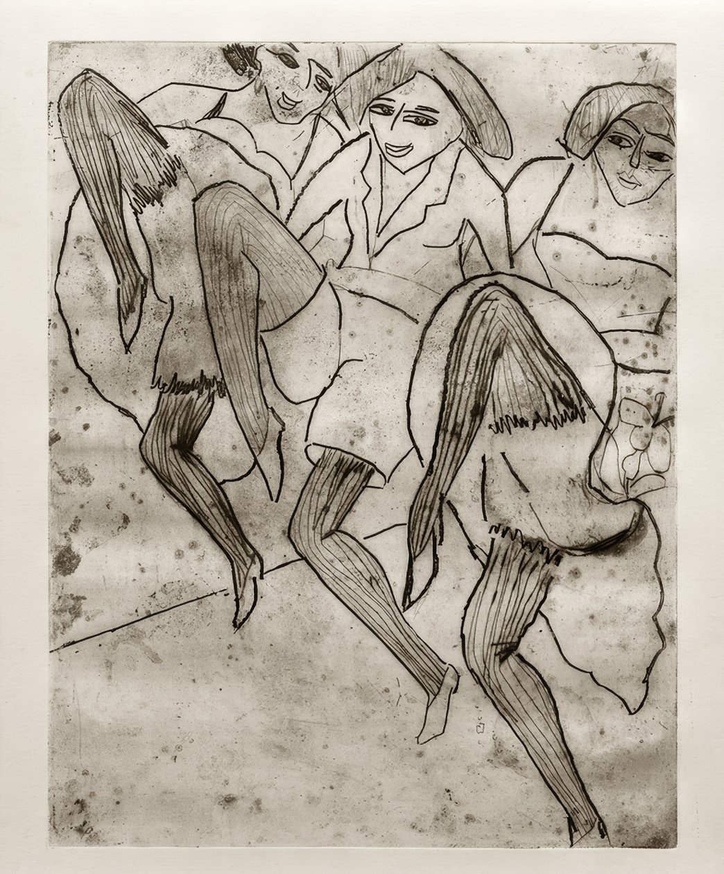 E.L. Kirchner, hamburští tanečníci od Ernst Ludwig Kirchner