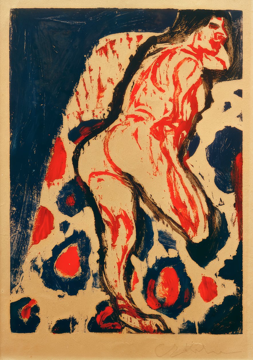 E.L. Kirchner, Ležící akt od Ernst Ludwig Kirchner