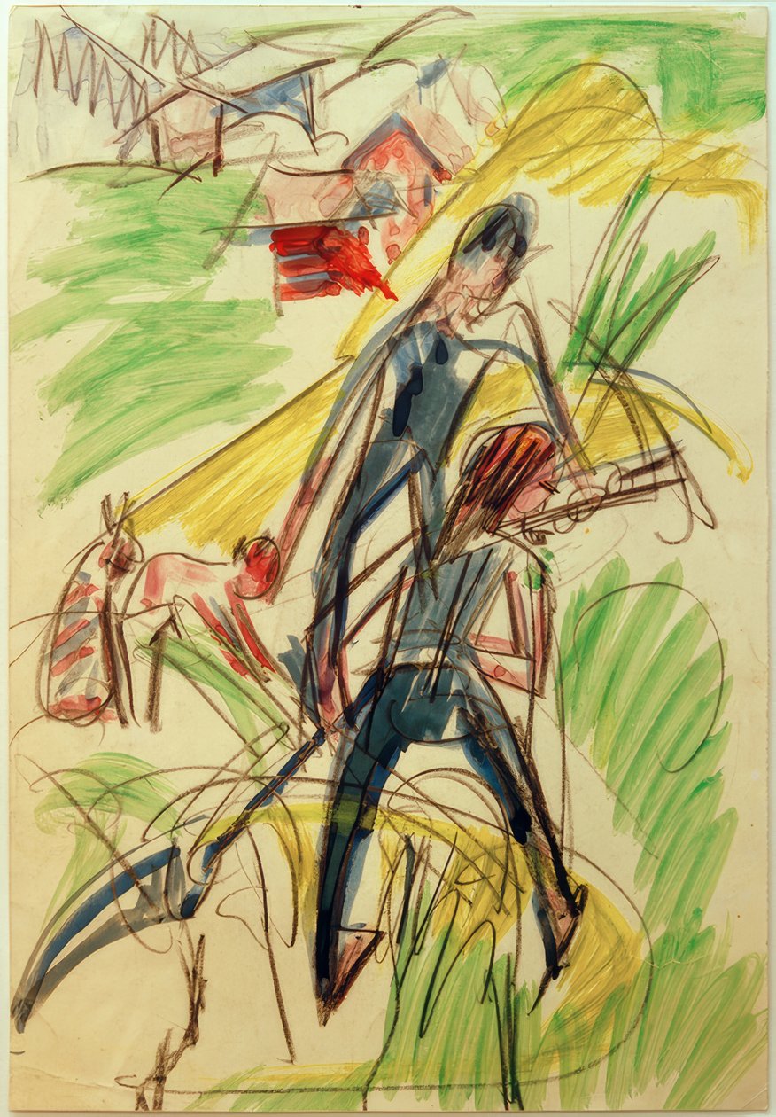 E.L. Kirchner, sekací farmáři od Ernst Ludwig Kirchner