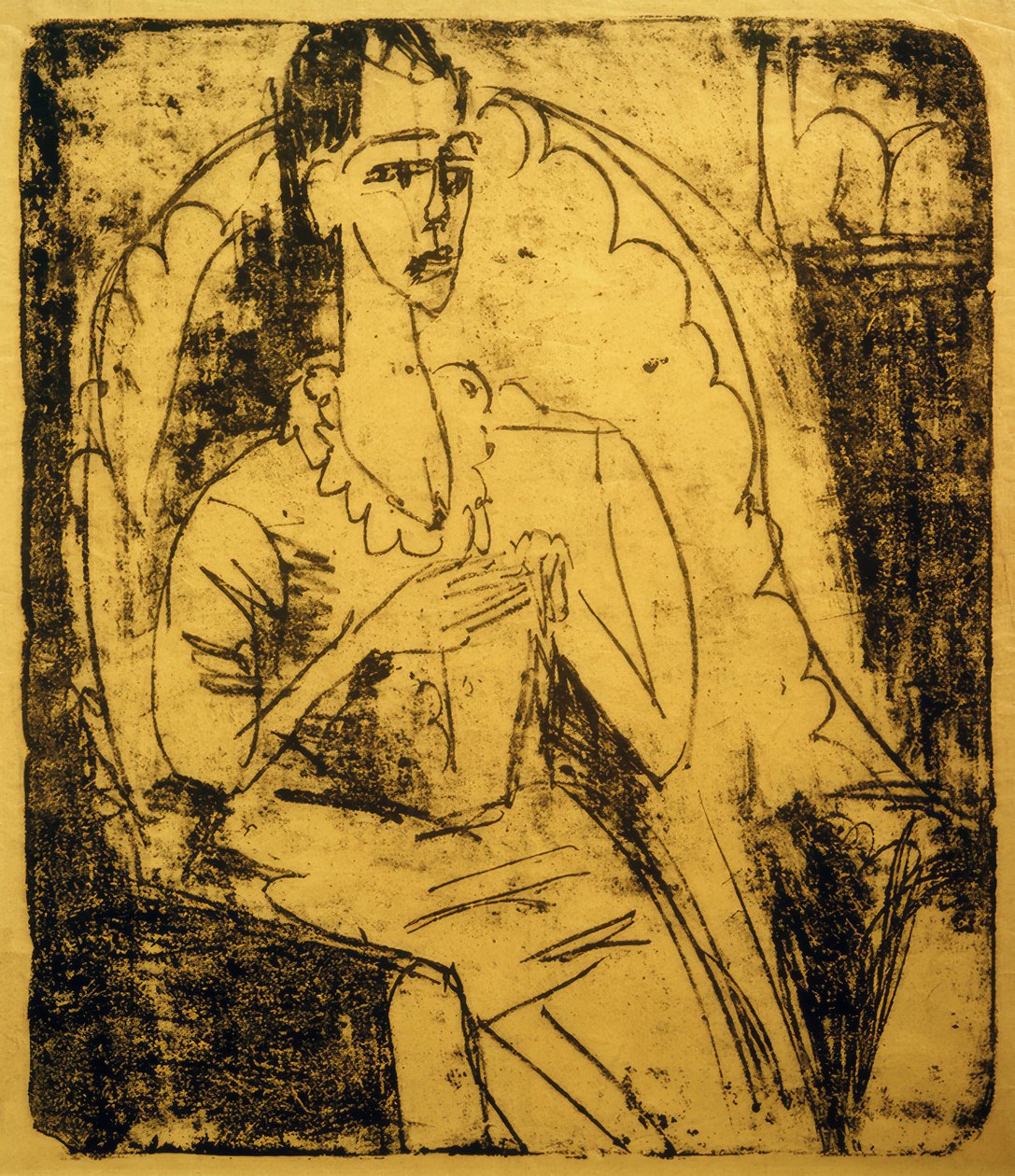 Fanny v křesle od Ernst Ludwig Kirchner