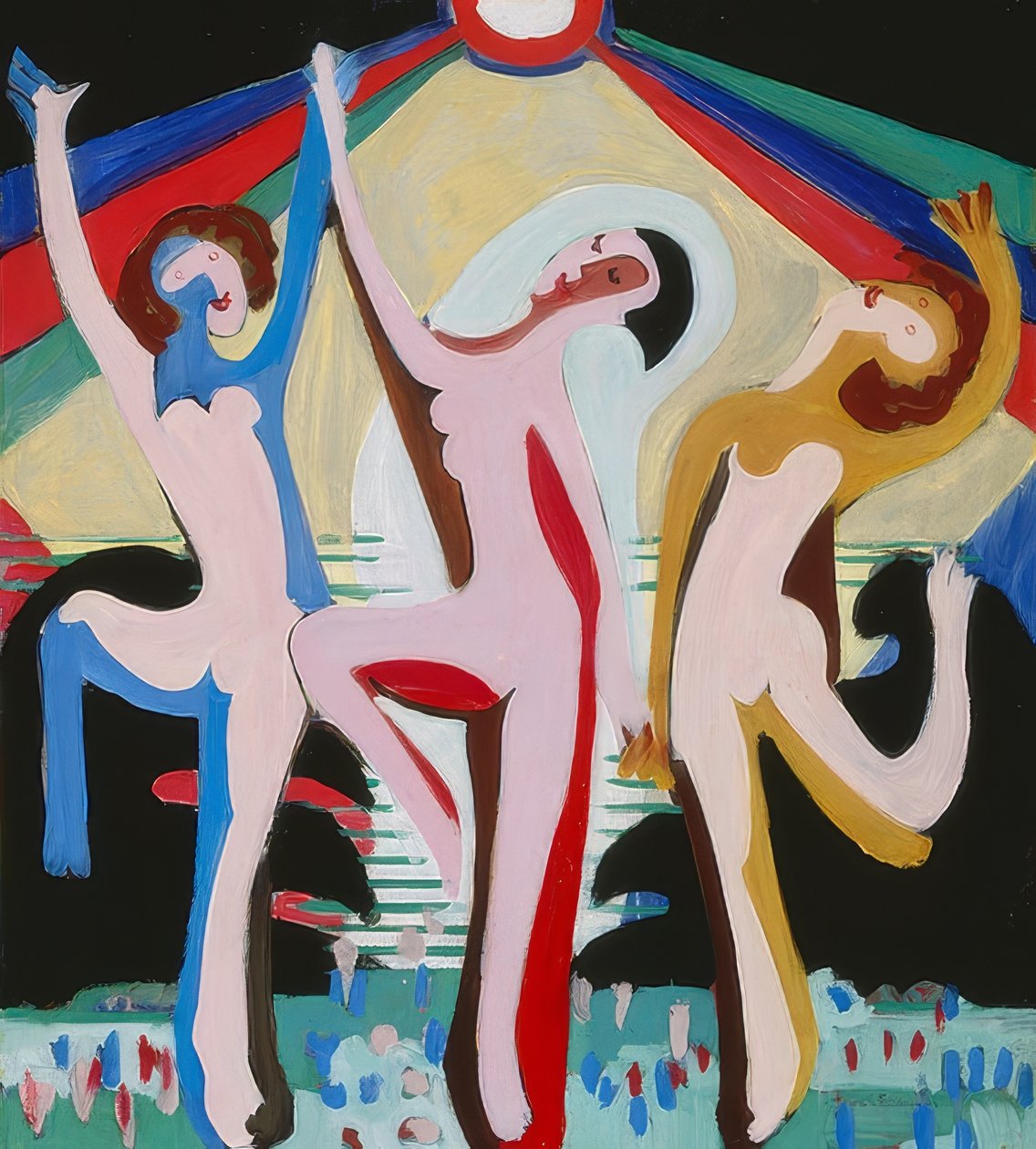 Barevný tanec od Ernst Ludwig Kirchner