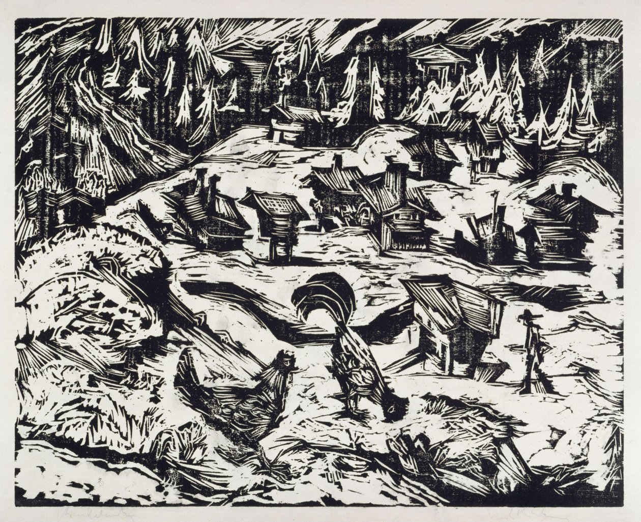 Kostel Panny Marie od Ernst Ludwig Kirchner