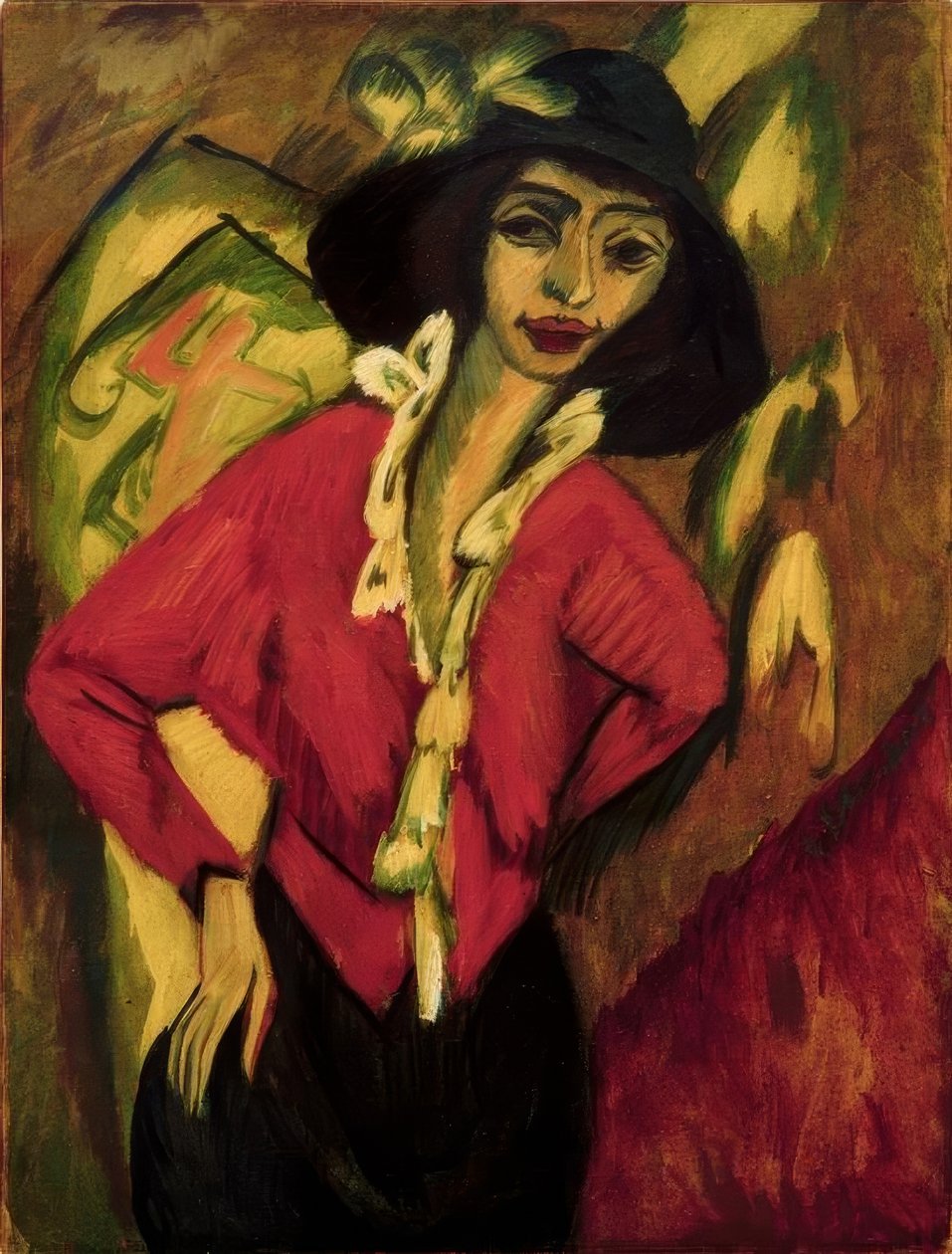 Ženská hlava, Gerda od Ernst Ludwig Kirchner