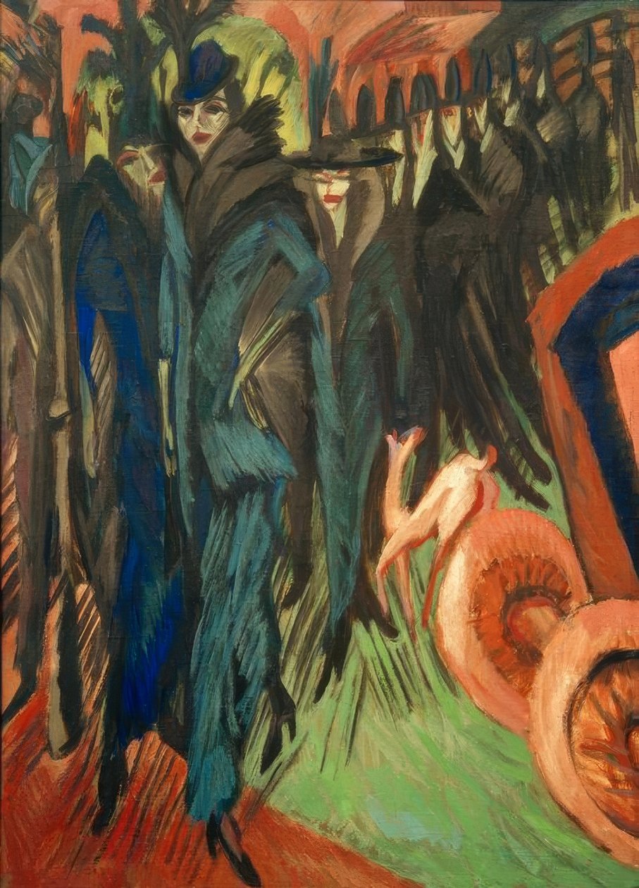 Friedrichstrasse, Berlín od Ernst Ludwig Kirchner