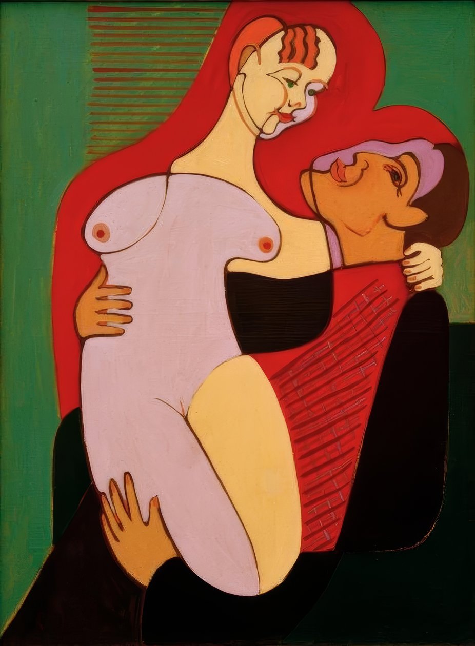 Velcí milenci (manželský pár Hembus) od Ernst Ludwig Kirchner