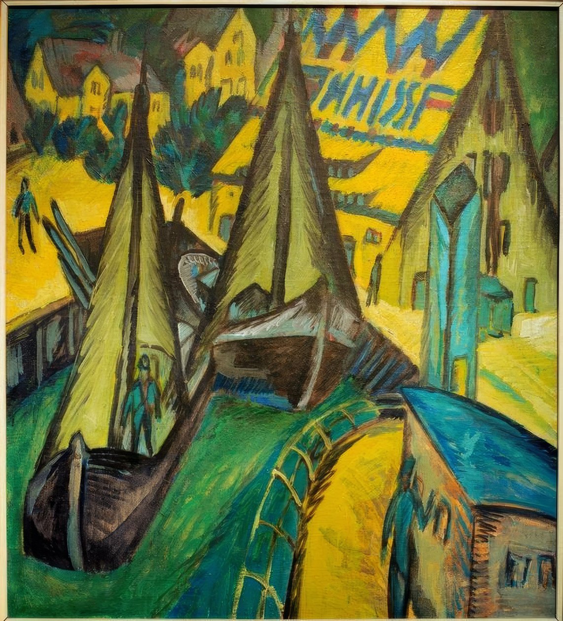 Přístav Burgstaaken od Ernst Ludwig Kirchner