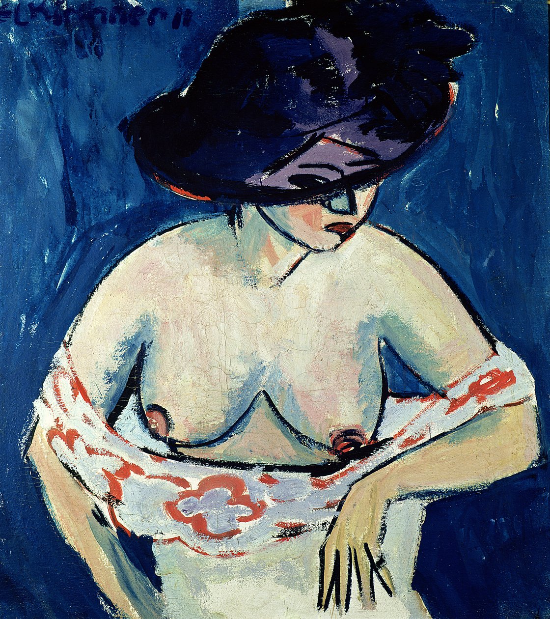 Polonahá žena s kloboukem, 1911 od Ernst Ludwig Kirchner