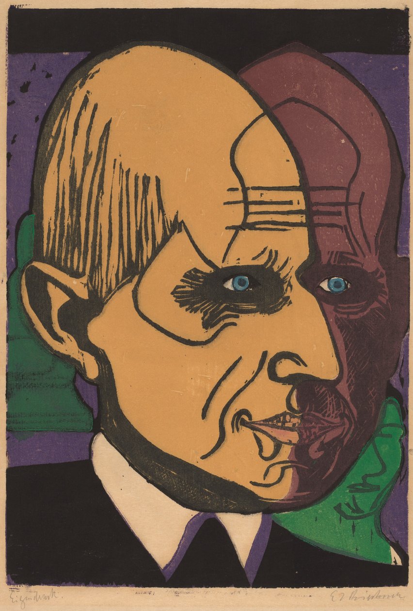 Vedoucí Dr. Bauer od Ernst Ludwig Kirchner