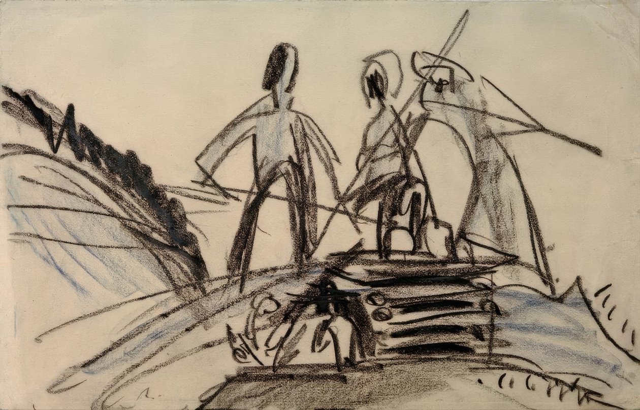 Haying farmáři od Ernst Ludwig Kirchner