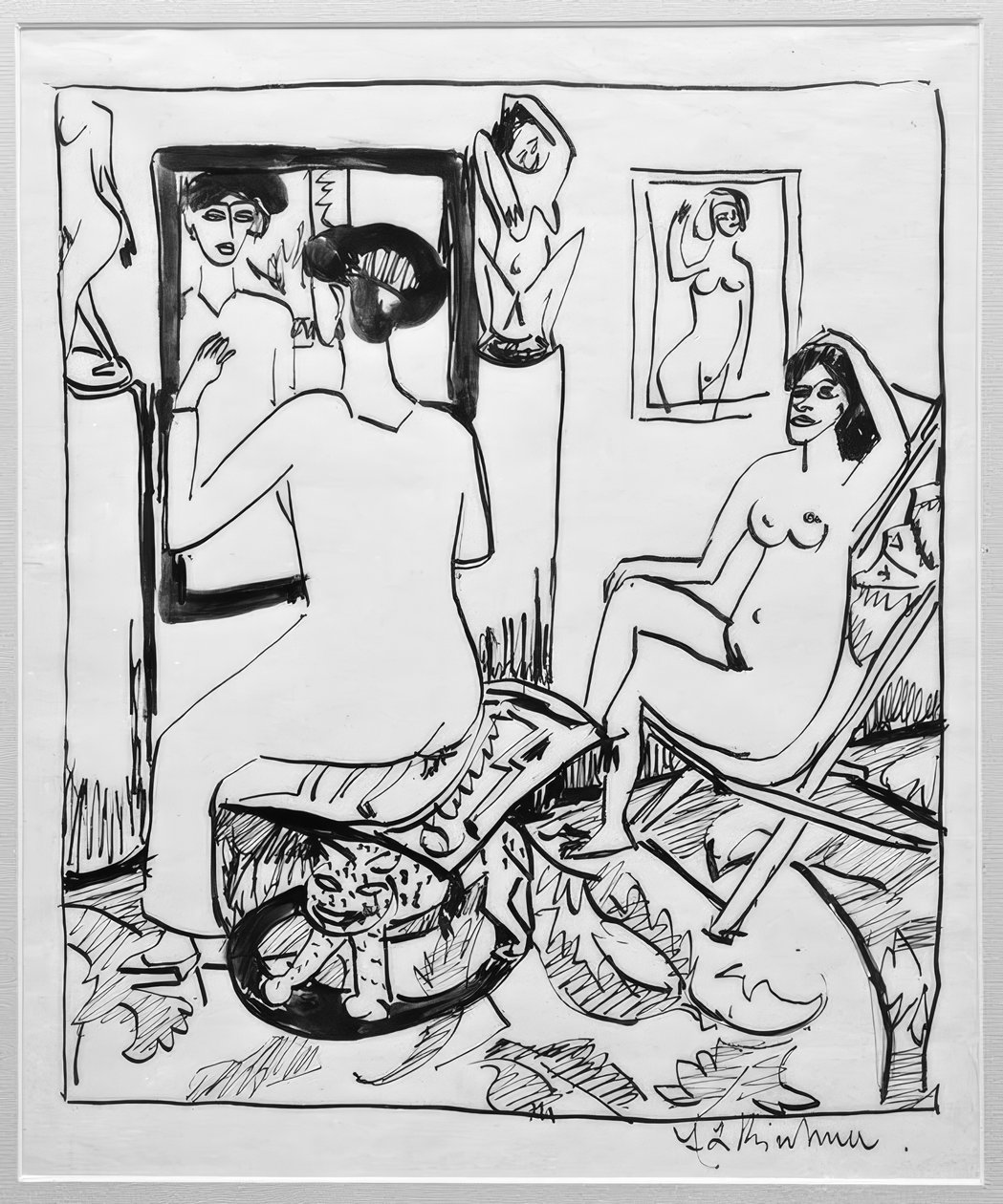 Interiér II od Ernst Ludwig Kirchner