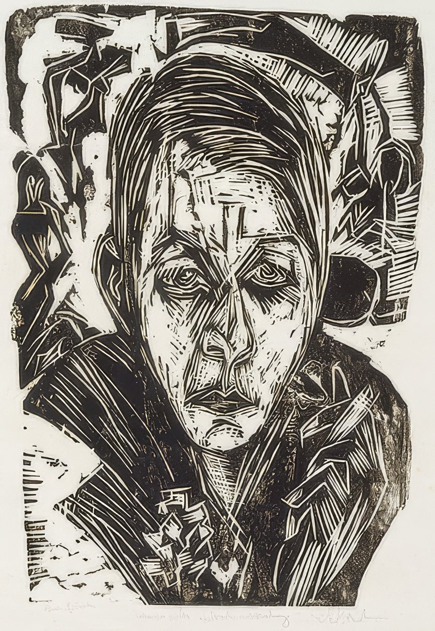 Mladá dívka s cigaretou od Ernst Ludwig Kirchner