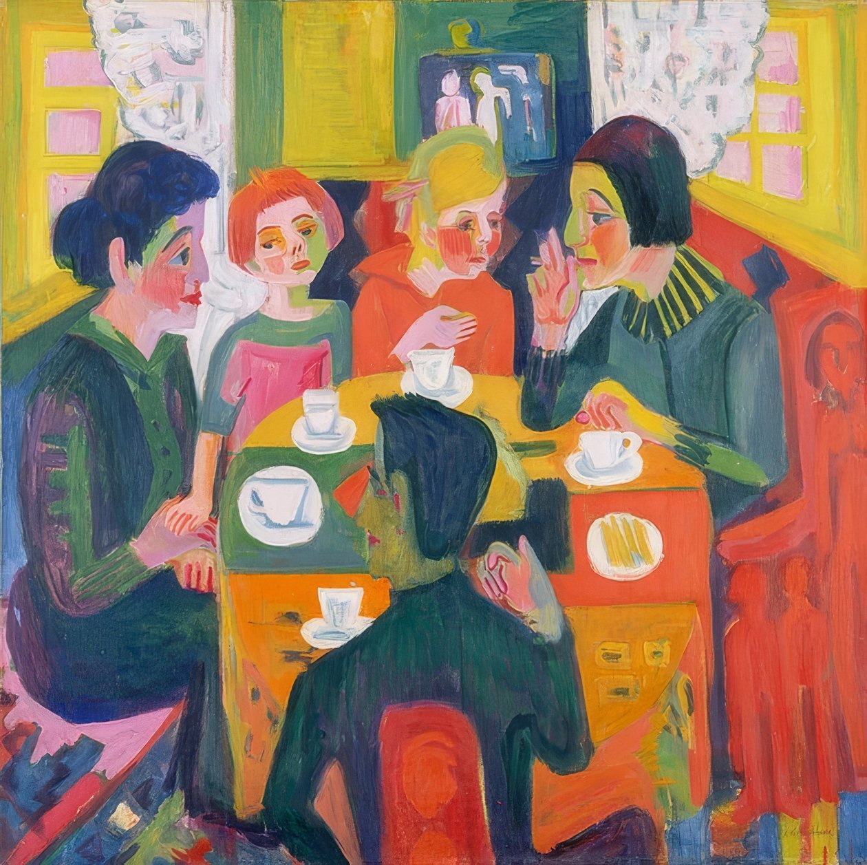 Konferenční stolek. 1923/24 od Ernst Ludwig Kirchner