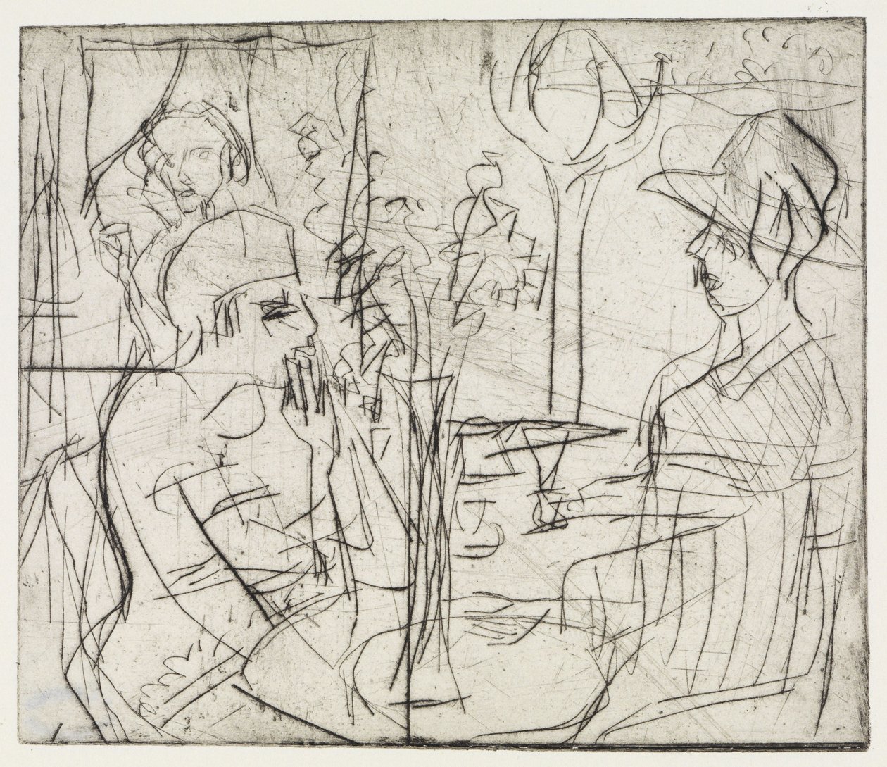 Štěrkovny/V kavárně od Ernst Ludwig Kirchner