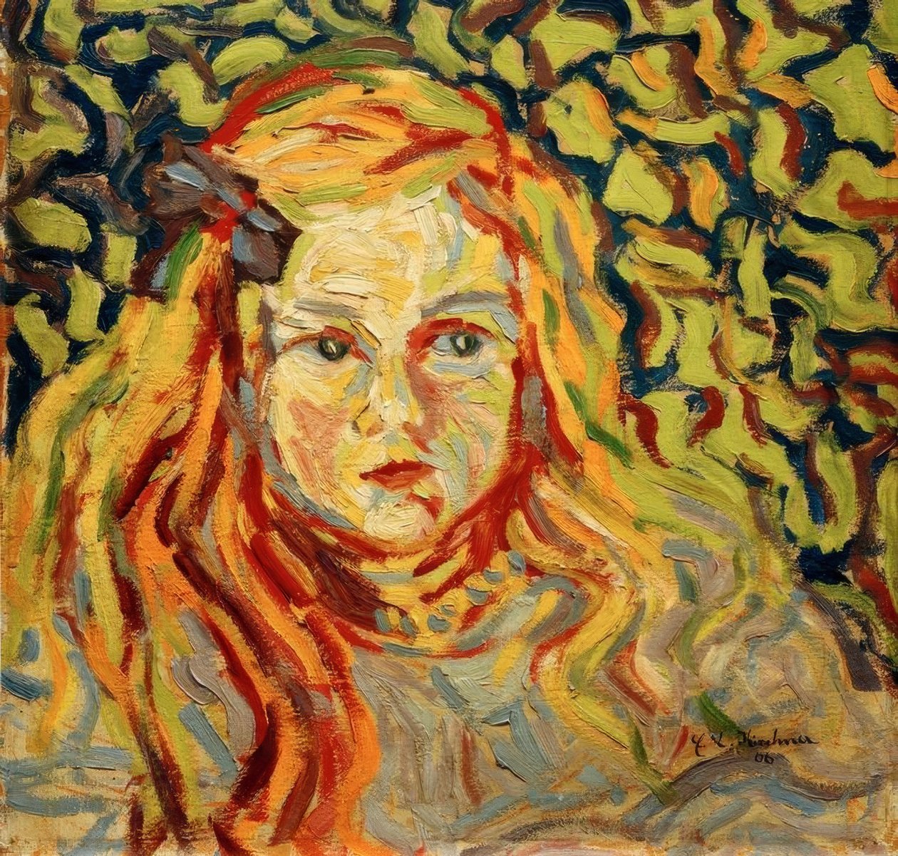 Dětská hlava od Ernst Ludwig Kirchner