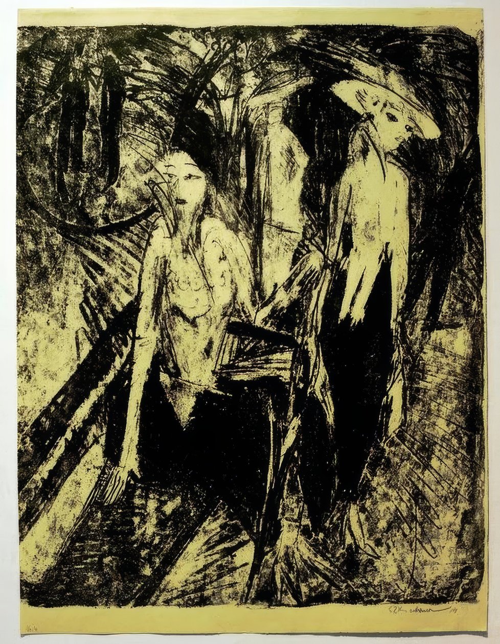 Cocottes na Kurfürstendamm od Ernst Ludwig Kirchner