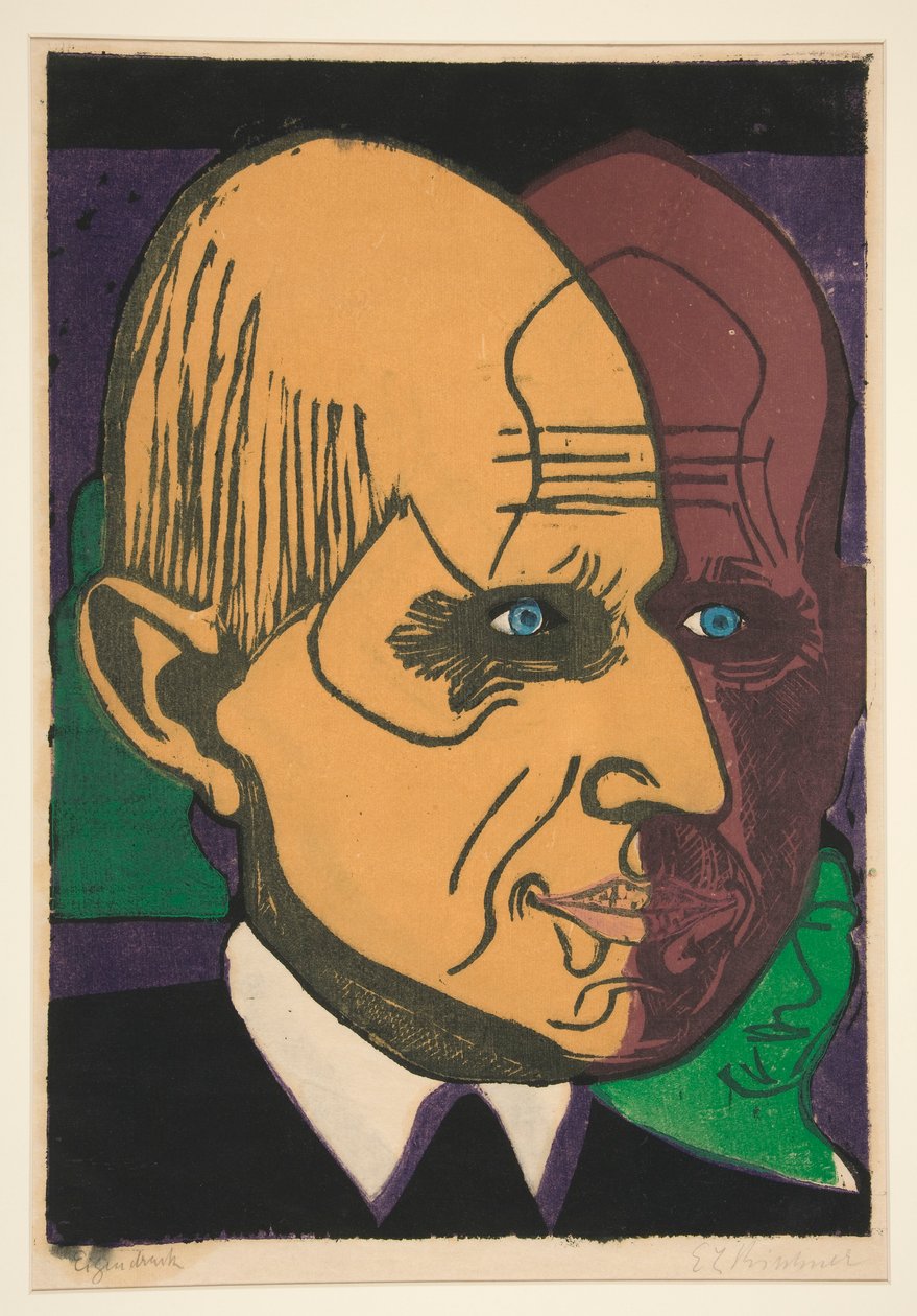 vedoucí dr Bauer (Portrét Dr. Bauera) od Ernst Ludwig Kirchner