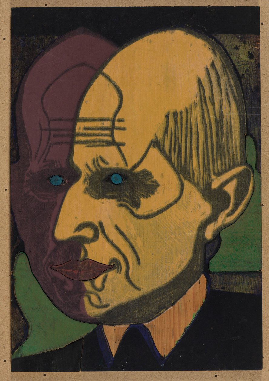 Vedoucí Dr. Bauer, Farbstock II od Ernst Ludwig Kirchner