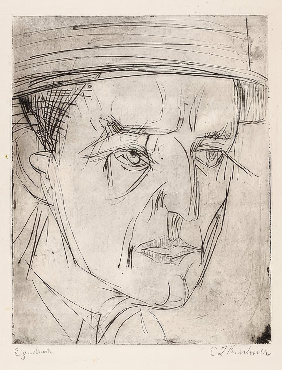 Vedoucí Dr. Grisebach. 1920 od Ernst Ludwig Kirchner