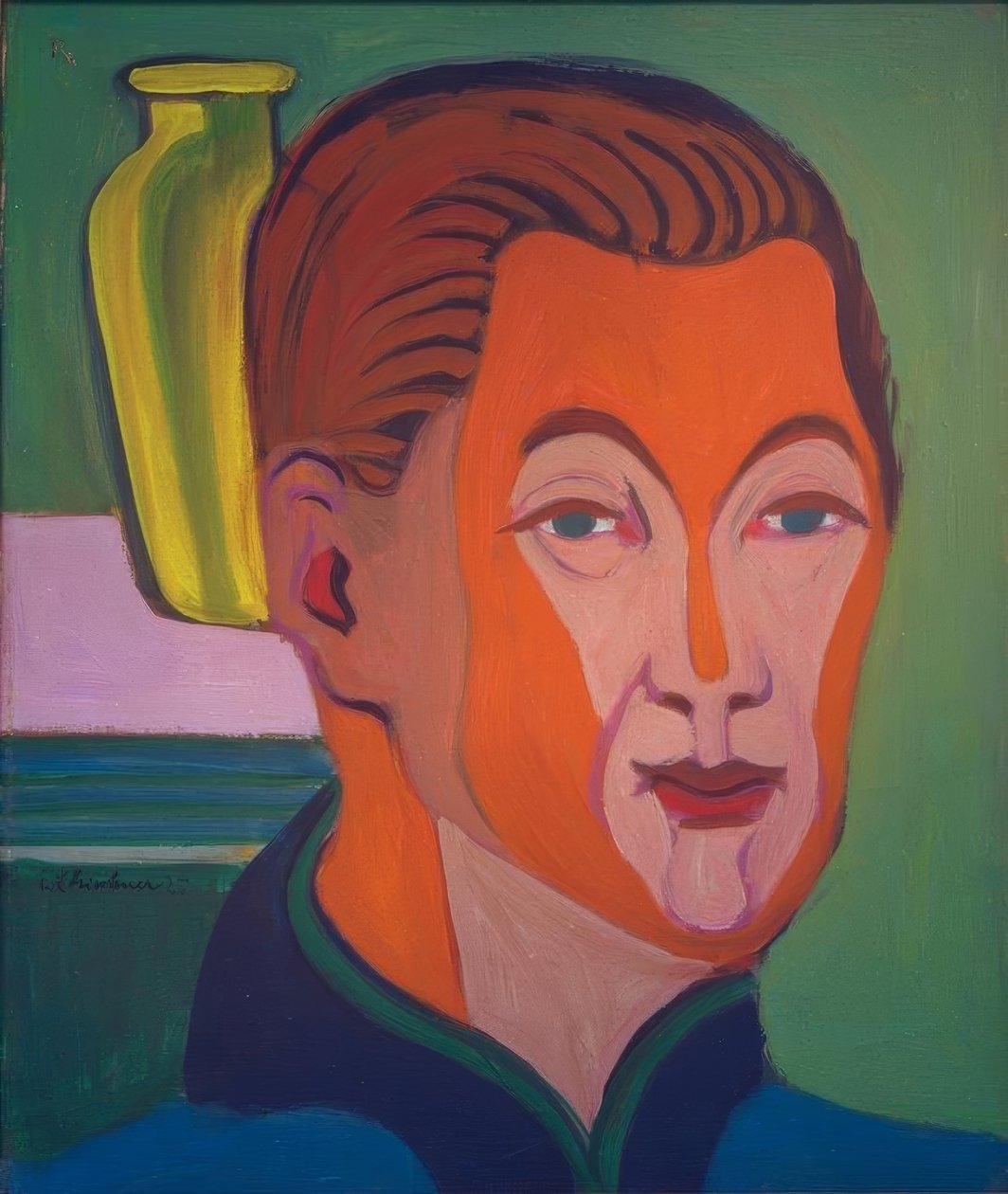Vedoucí malíře (autoportrét) od Ernst Ludwig Kirchner