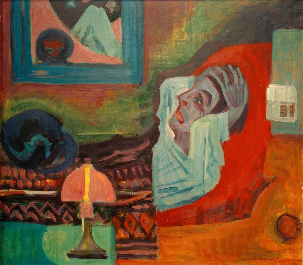 Nemocný v noci (nemocný) od Ernst Ludwig Kirchner